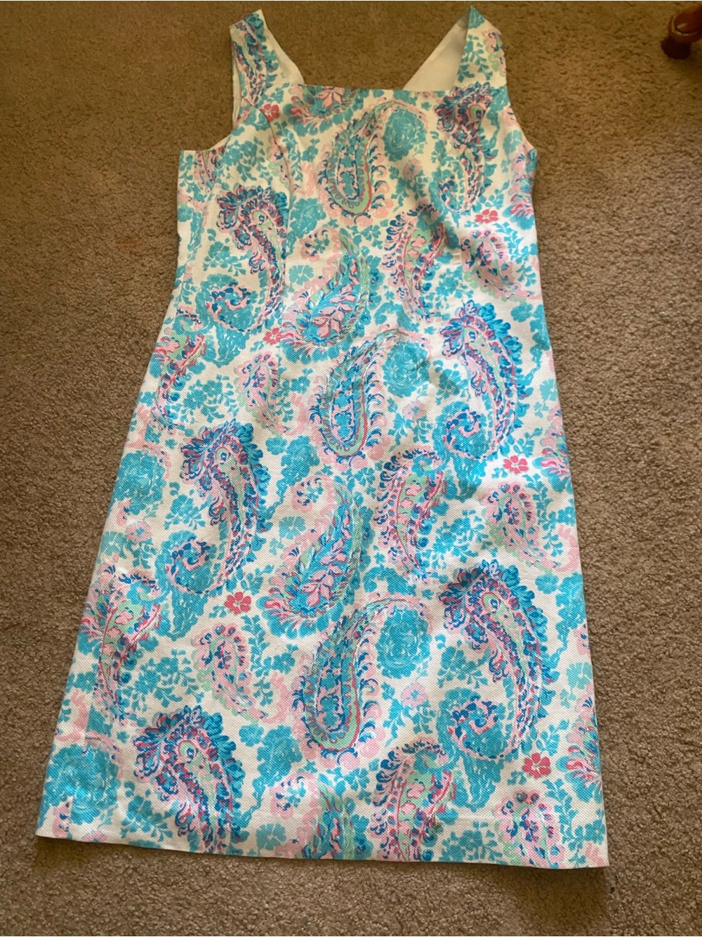 Talbots Paisley Sheath Dress size 6 regular